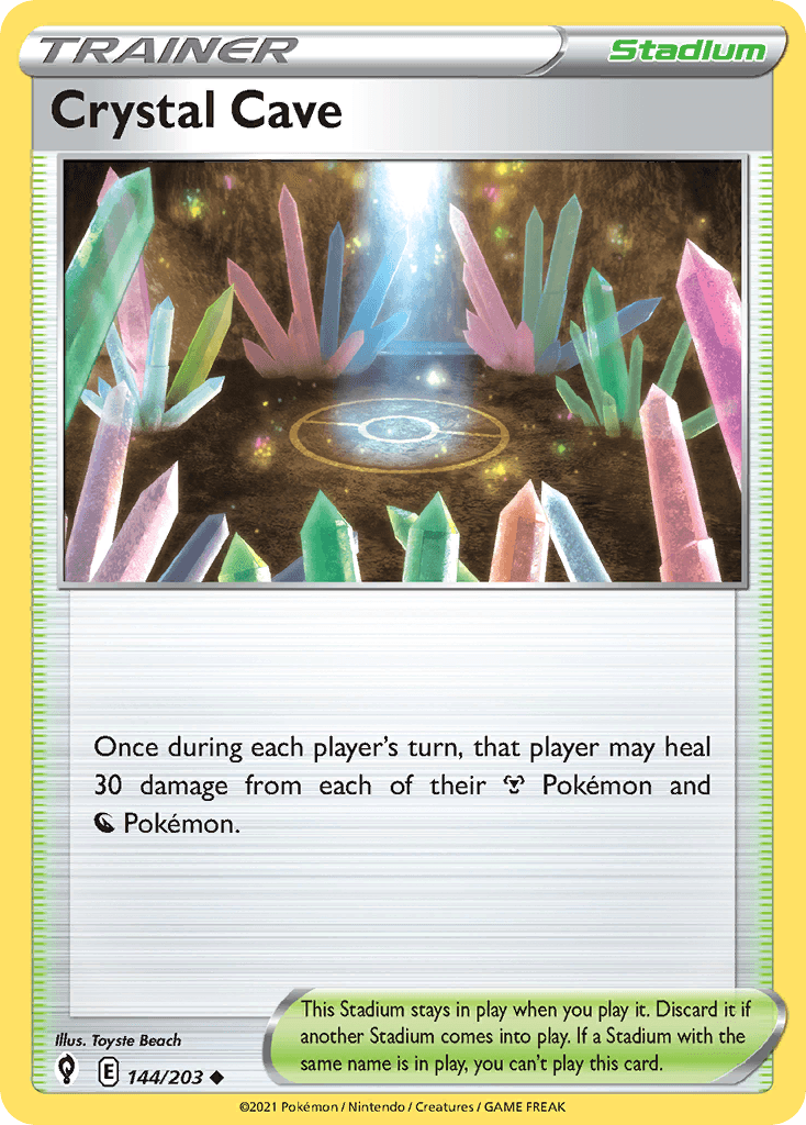 Crystal Cave Evolving Skies card