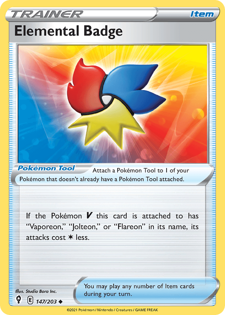 Elemental Badge Evolving Skies card
