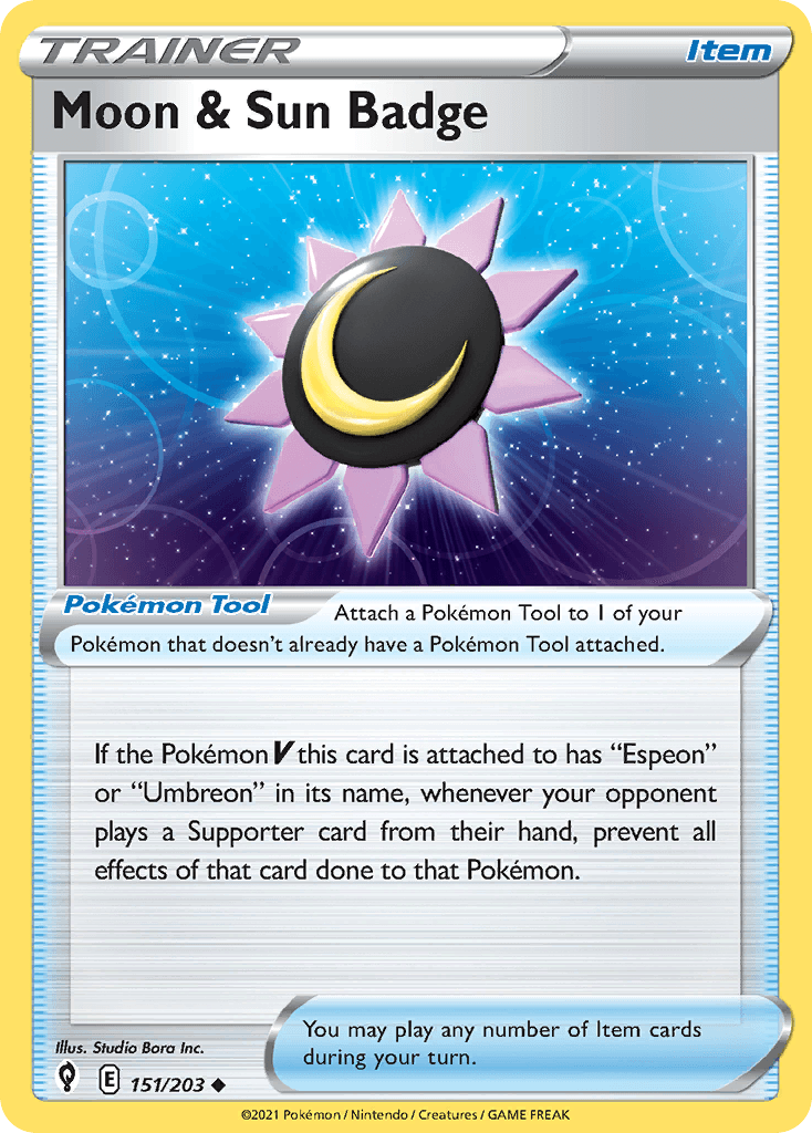Moon & Sun Badge Evolving Skies card