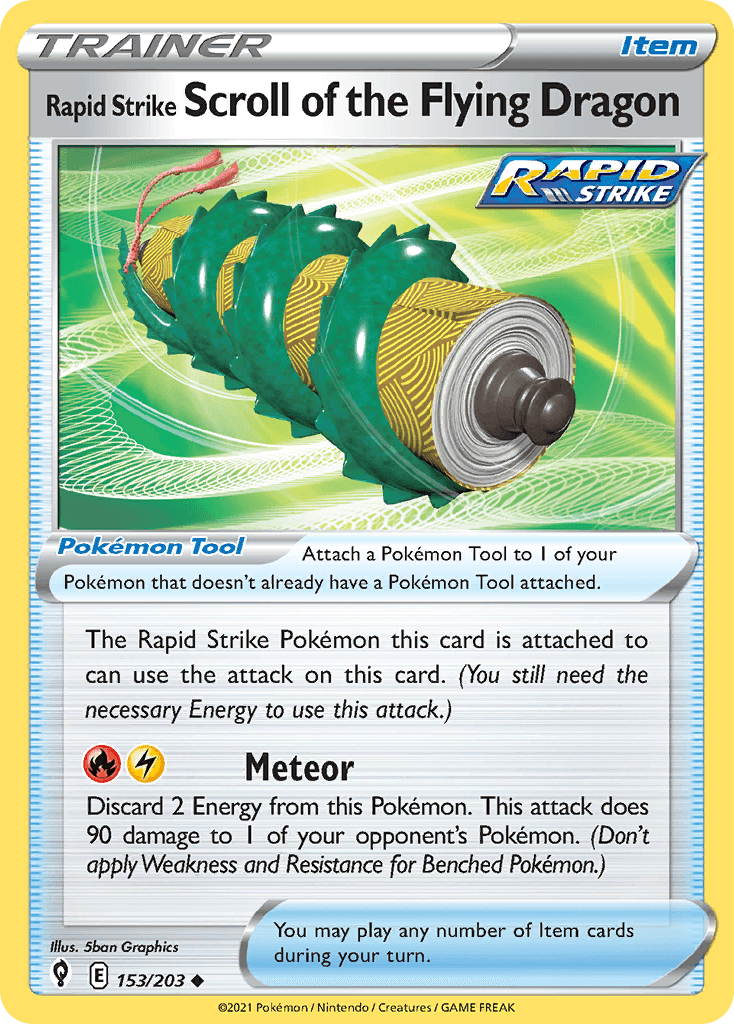 Rapid Strike Scroll of the Flying Dragon Evolving Skies card