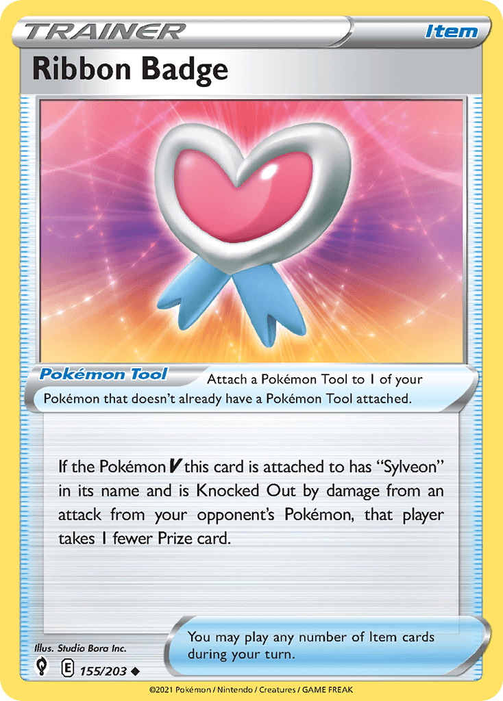 Ribbon Badge Evolving Skies card