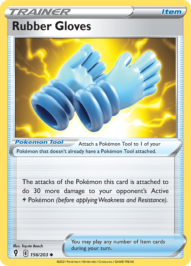Rubber Gloves Evolving Skies card