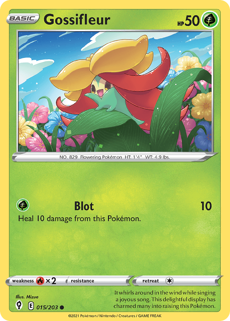 Gossifleur Evolving Skies card