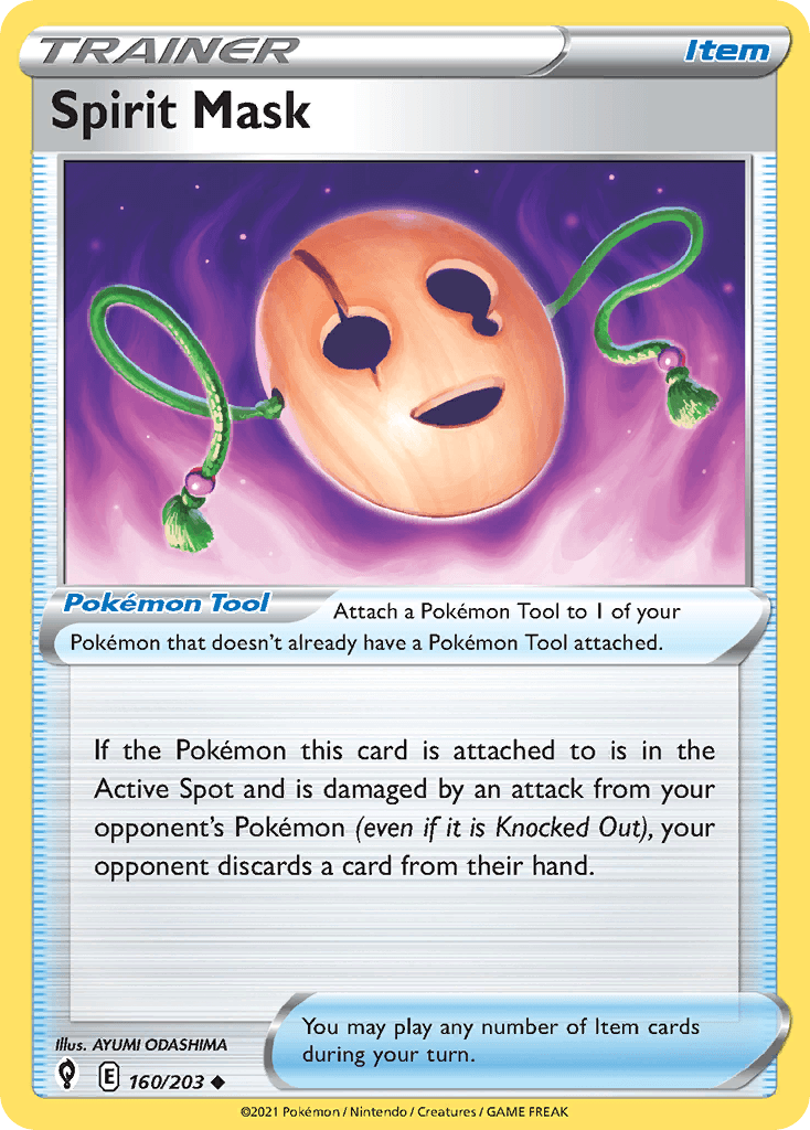 Spirit Mask Evolving Skies card