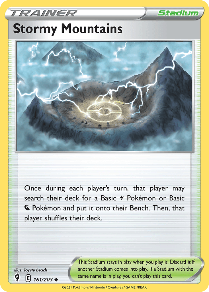 Stormy Mountains Evolving Skies card