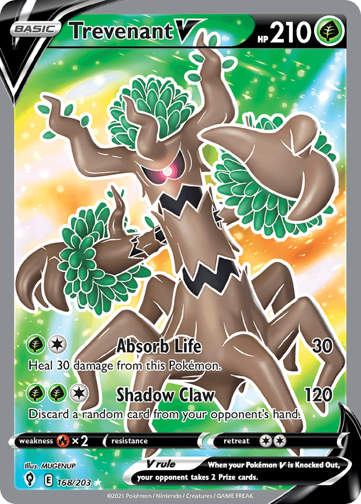 Trevenant V Evolving Skies card