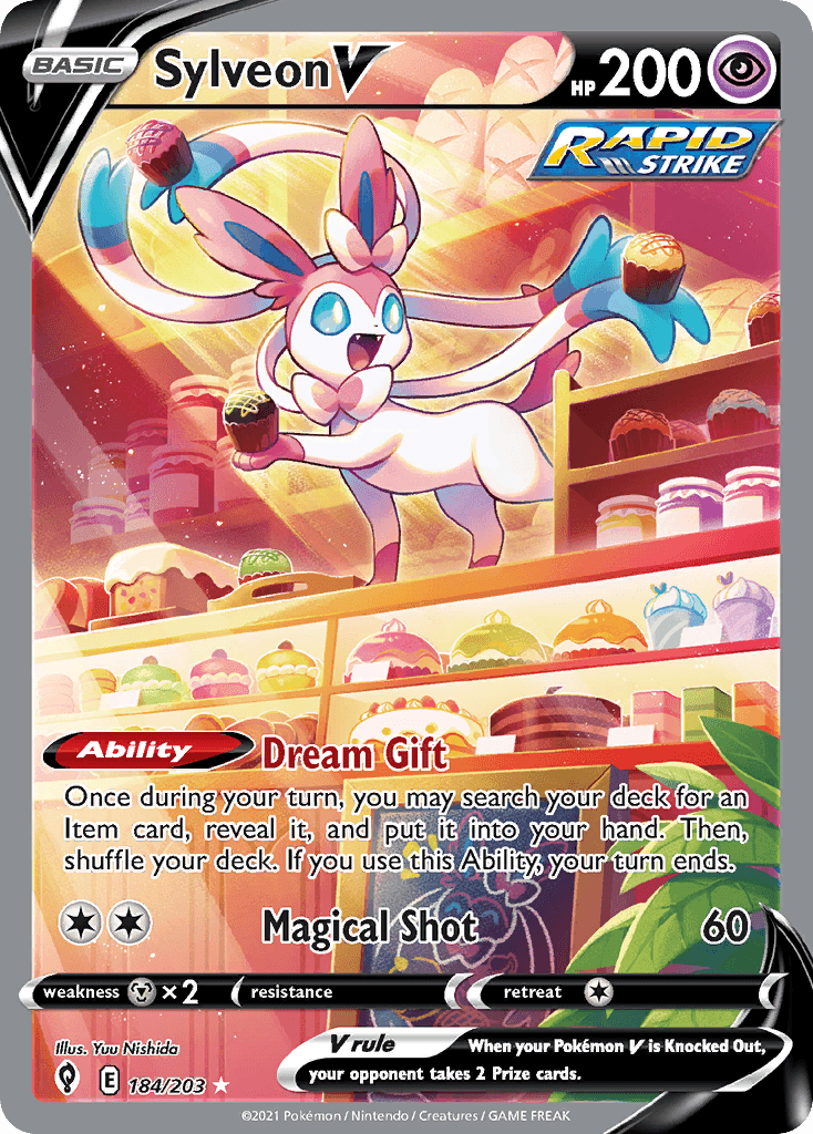 Sylveon V Evolving Skies card
