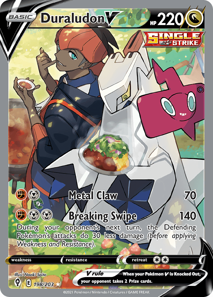 Duraludon V Evolving Skies card