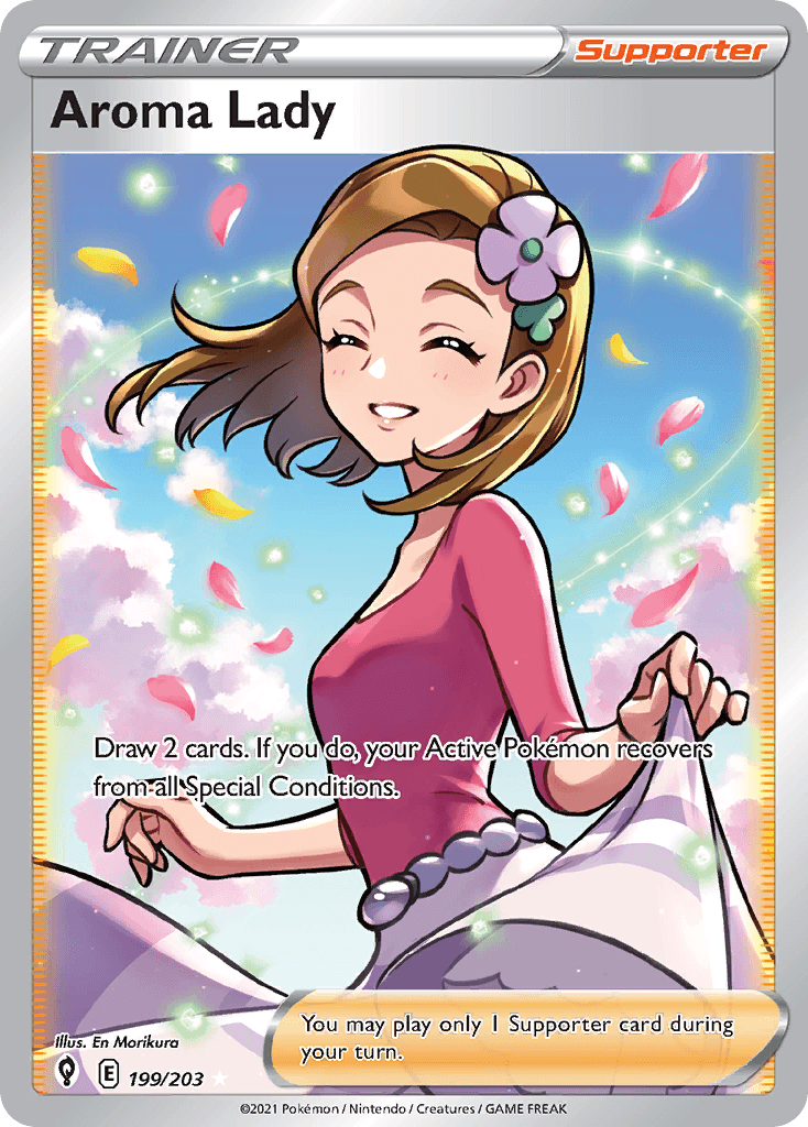 Aroma Lady Evolving Skies card