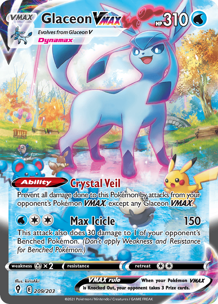 Glaceon VMAX Evolving Skies card