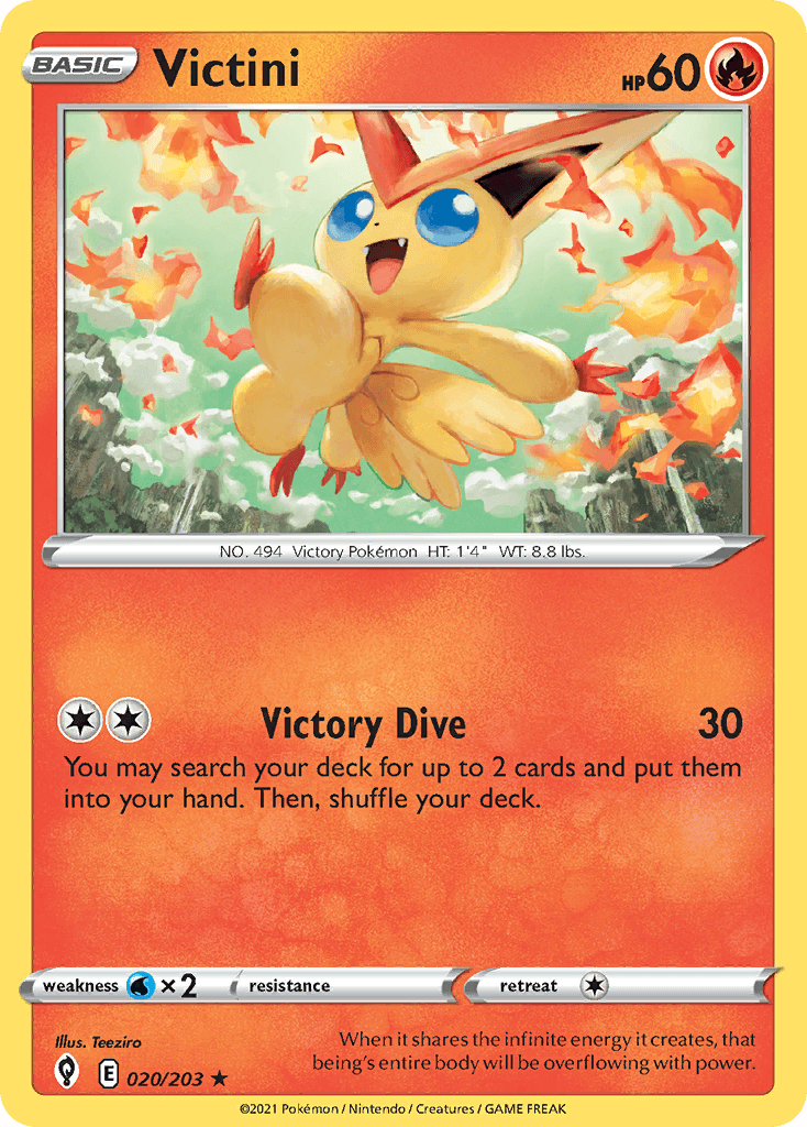 Victini Evolving Skies card