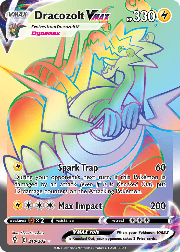 Dracozolt VMAX Evolving Skies card