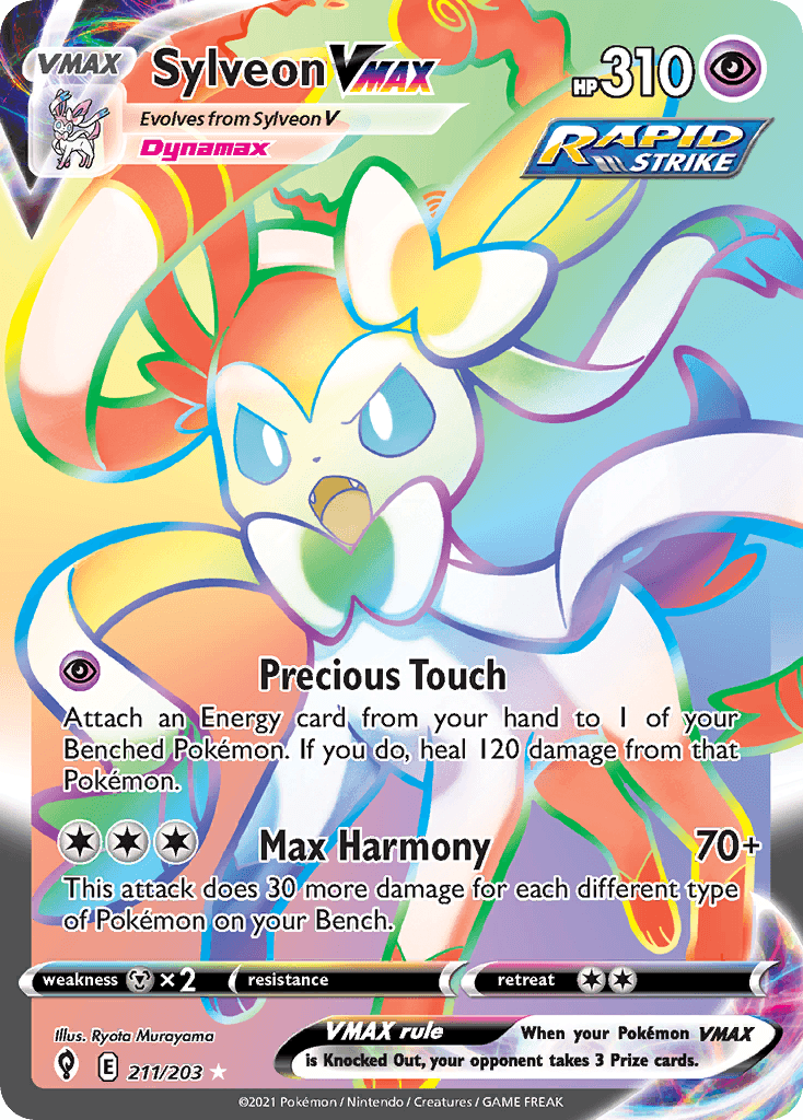 Sylveon VMAX Evolving Skies card