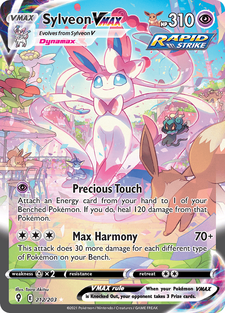Sylveon VMAX Evolving Skies card