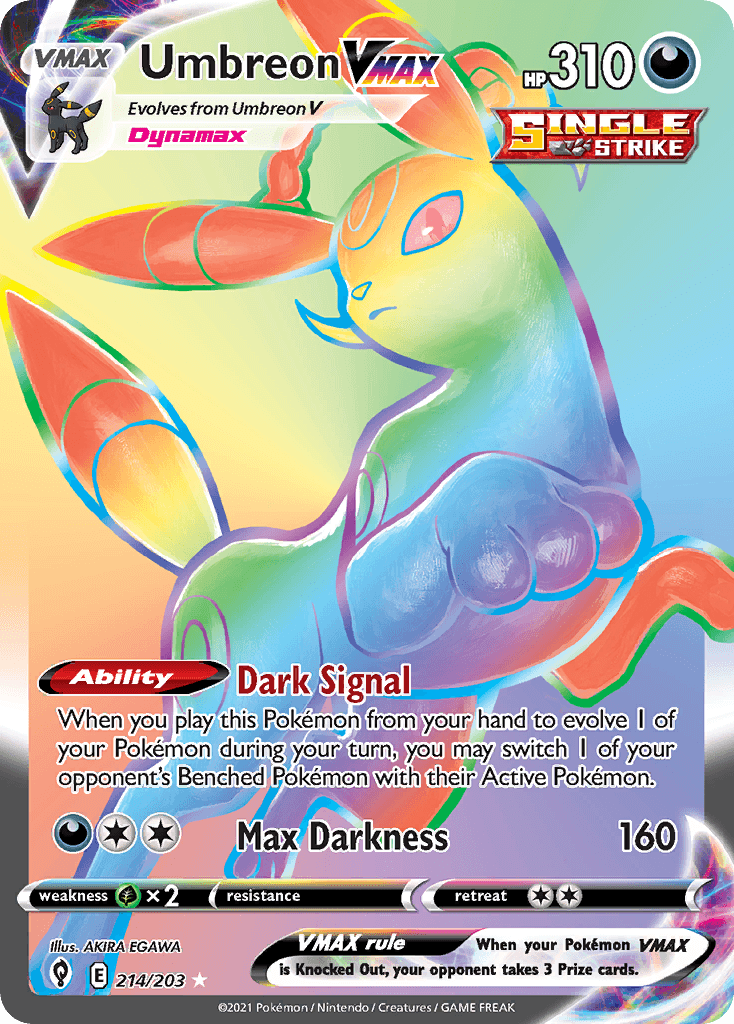 Umbreon VMAX Evolving Skies card