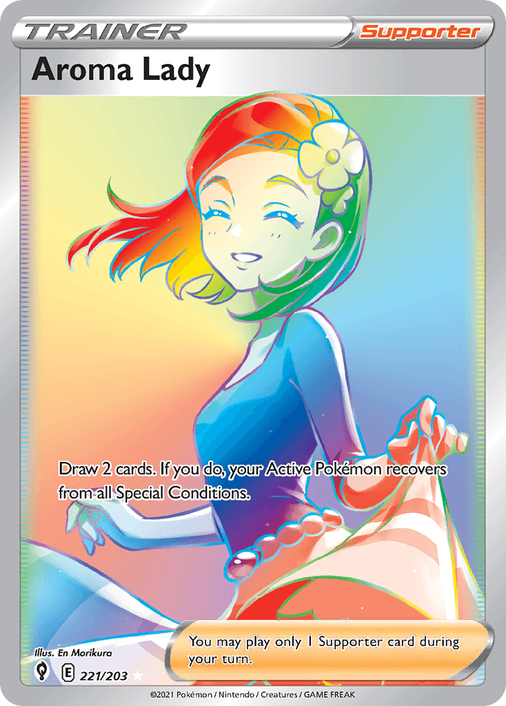 Aroma Lady Evolving Skies card