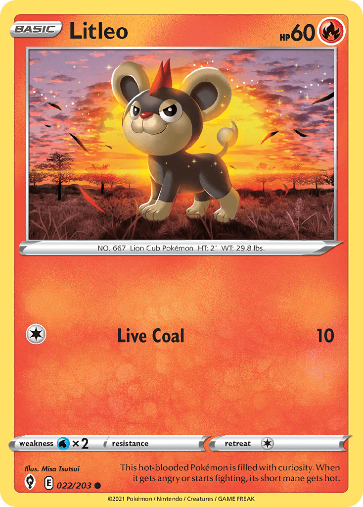 Litleo Evolving Skies card