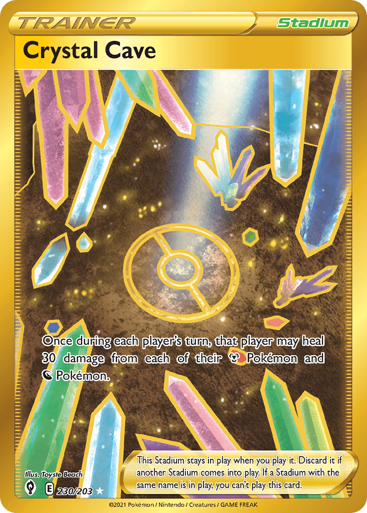 Crystal Cave Evolving Skies card