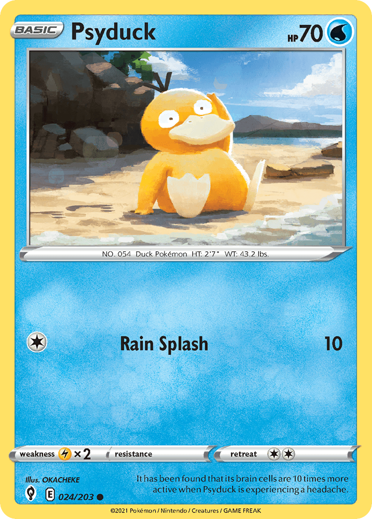 Psyduck Evolving Skies card