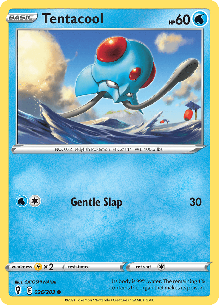 Tentacool Evolving Skies card