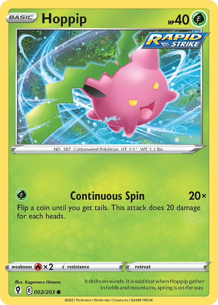 Hoppip Evolving Skies card