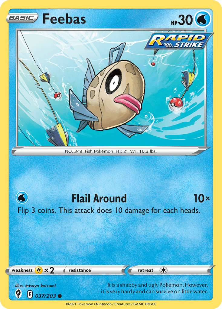 Feebas Evolving Skies card