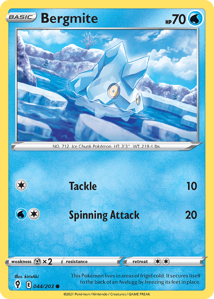 Bergmite Evolving Skies card