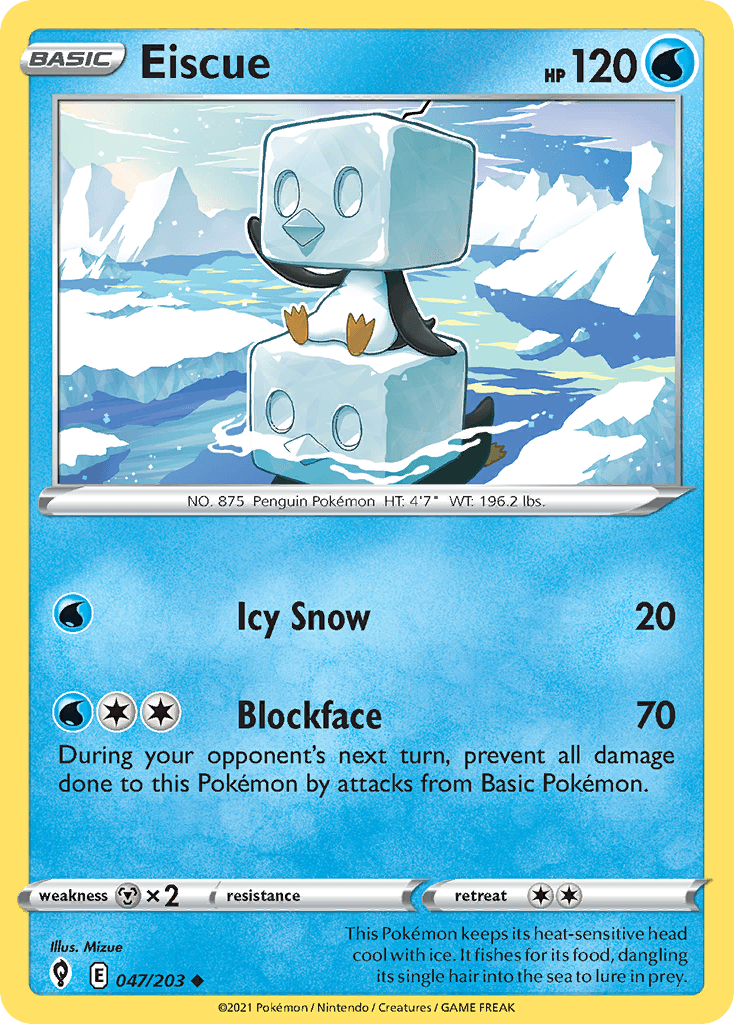 Eiscue Evolving Skies card