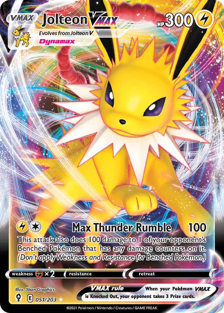 Jolteon VMAX Evolving Skies card