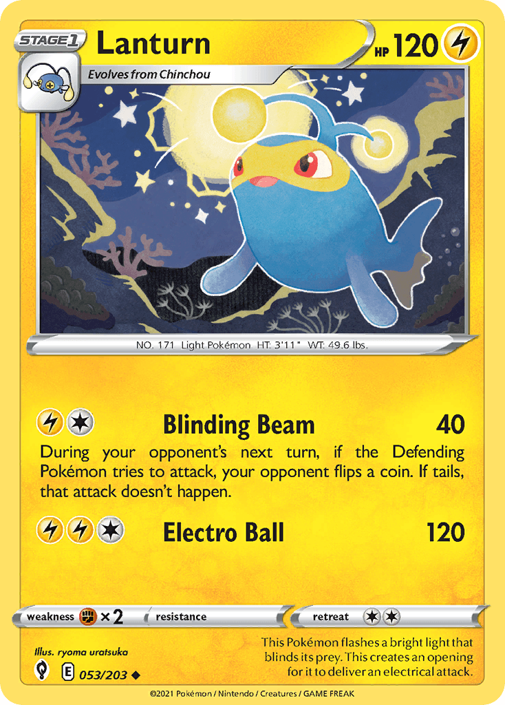 Lanturn Evolving Skies card