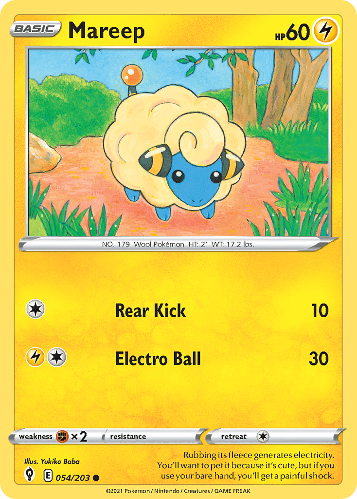 Mareep Evolving Skies card