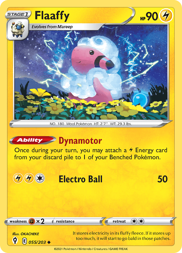 Flaaffy Evolving Skies card