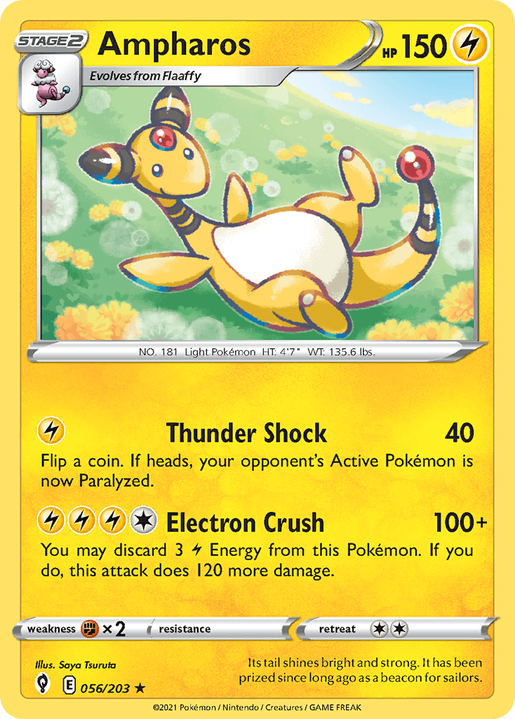 Ampharos Evolving Skies card