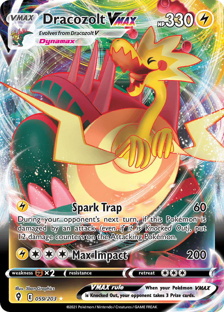 Dracozolt VMAX Evolving Skies card