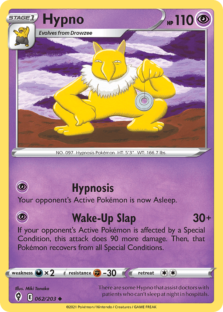 Hypno Evolving Skies card