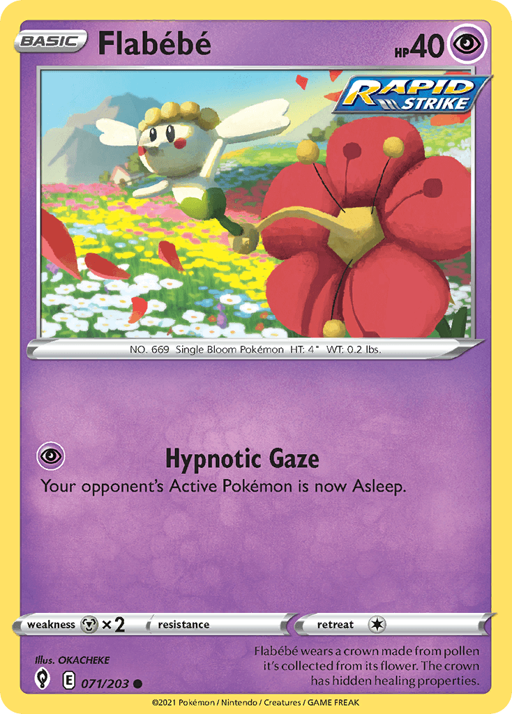 Flabébé Evolving Skies card