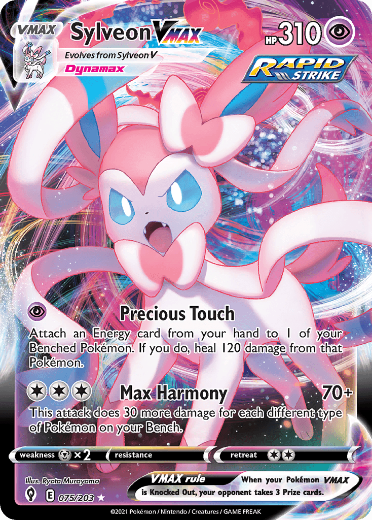Sylveon VMAX Evolving Skies card