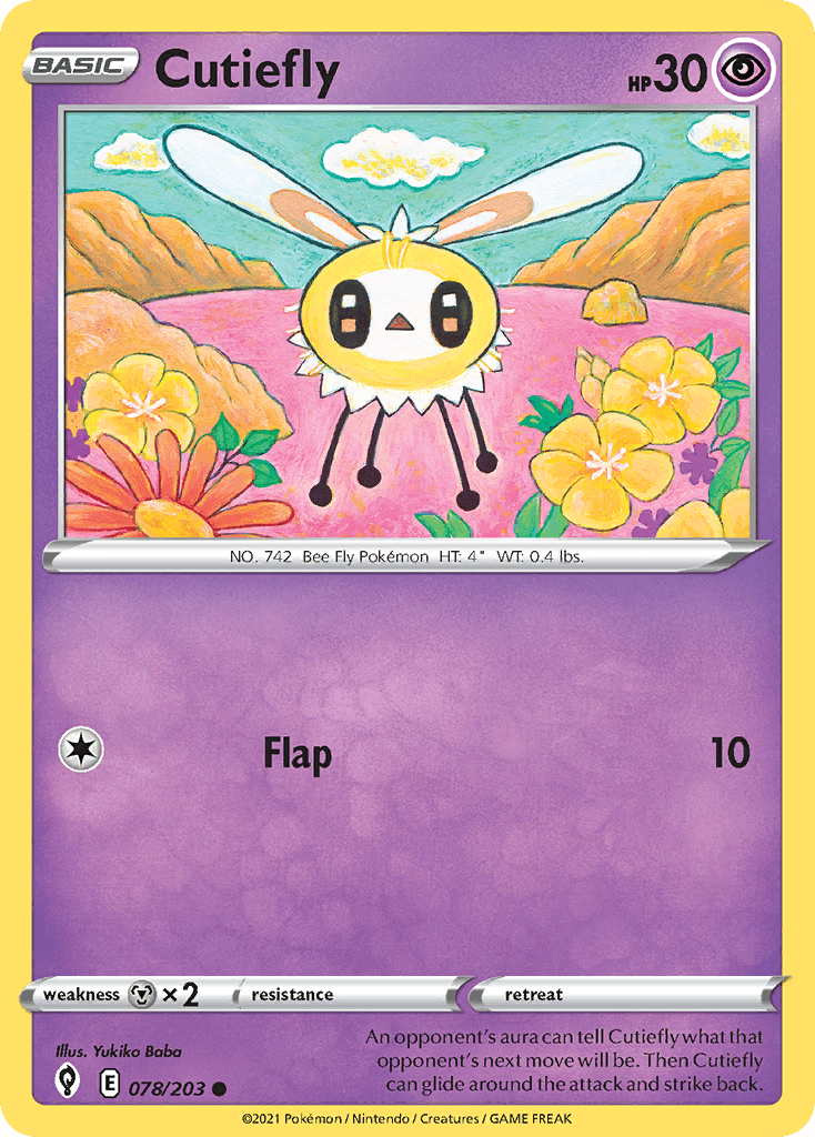 Cutiefly Evolving Skies card