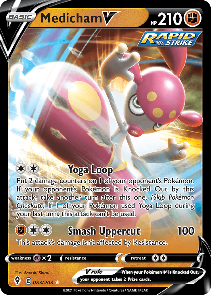 Medicham V Evolving Skies card