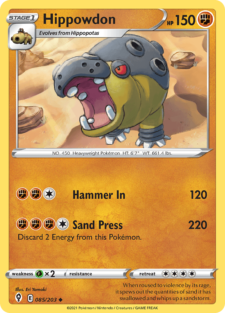 Hippowdon Evolving Skies card