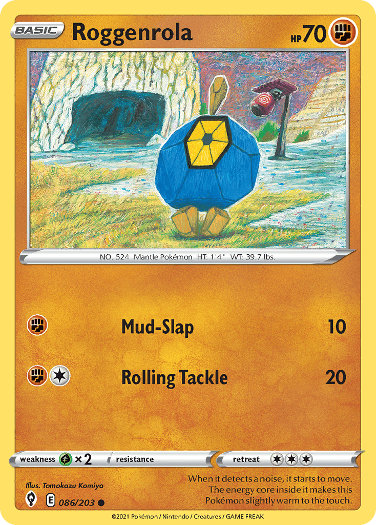 Roggenrola Evolving Skies card