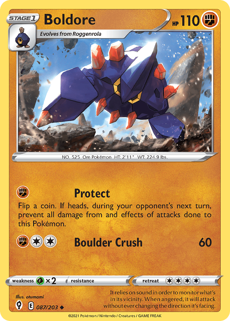 Boldore Evolving Skies card