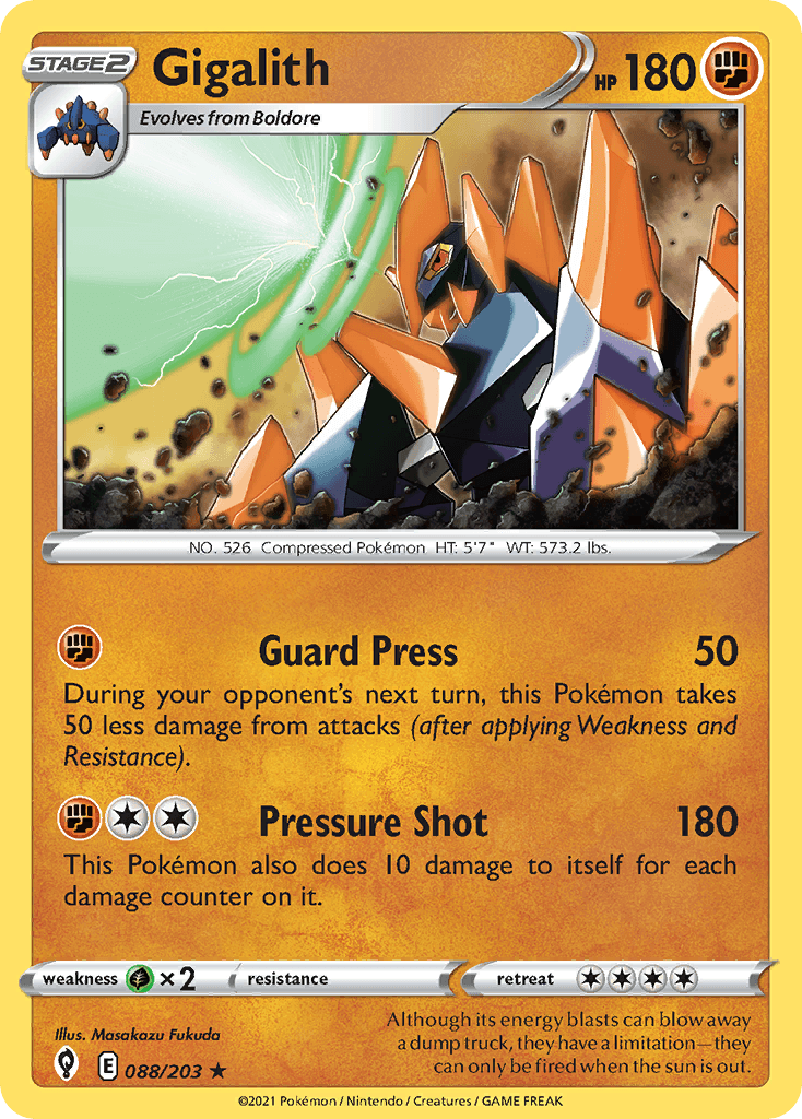 Gigalith Evolving Skies card