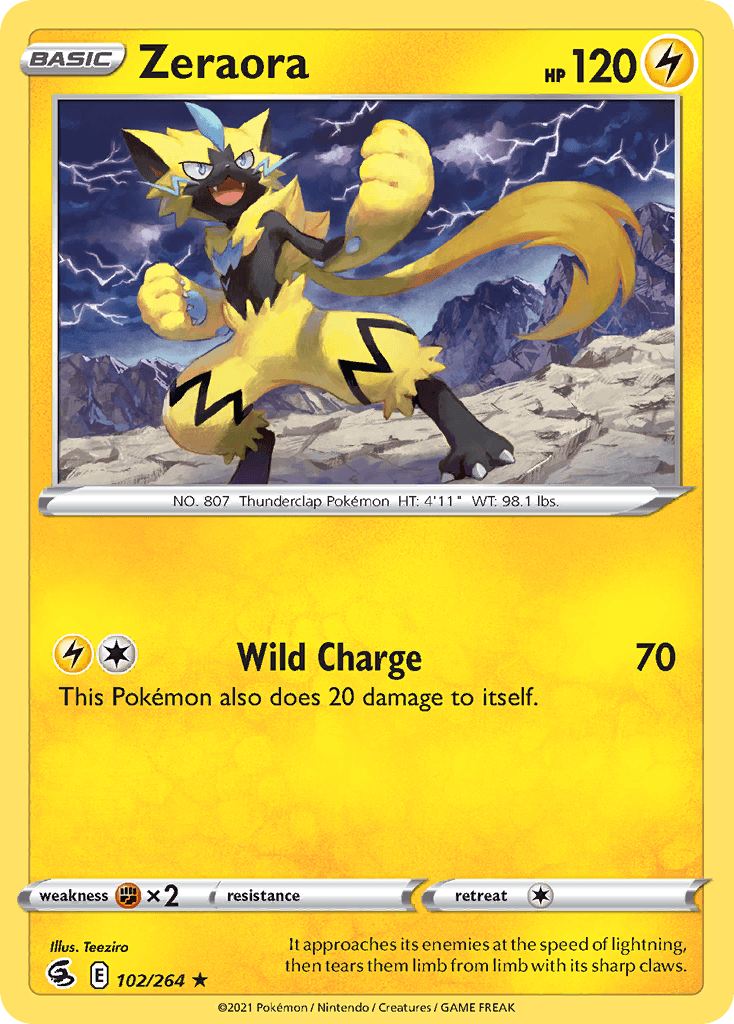 Zeraora Fusion Strike card