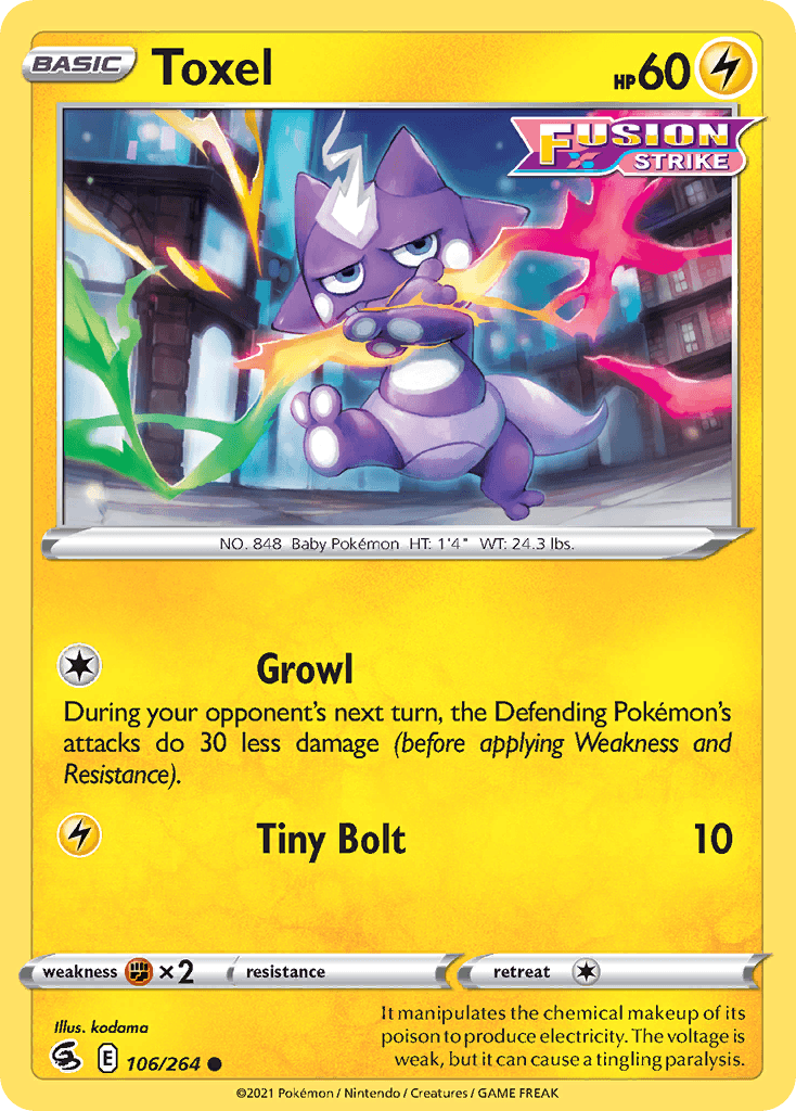 Toxel Fusion Strike card