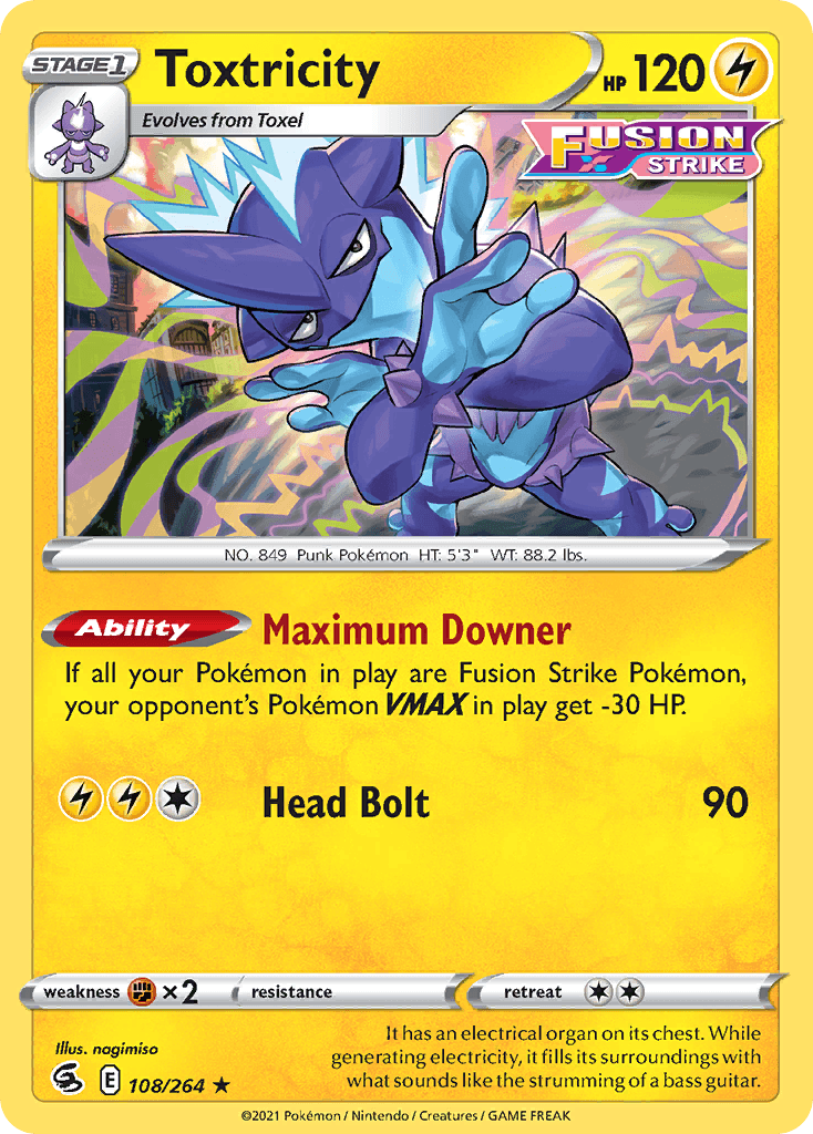 Toxtricity Fusion Strike card