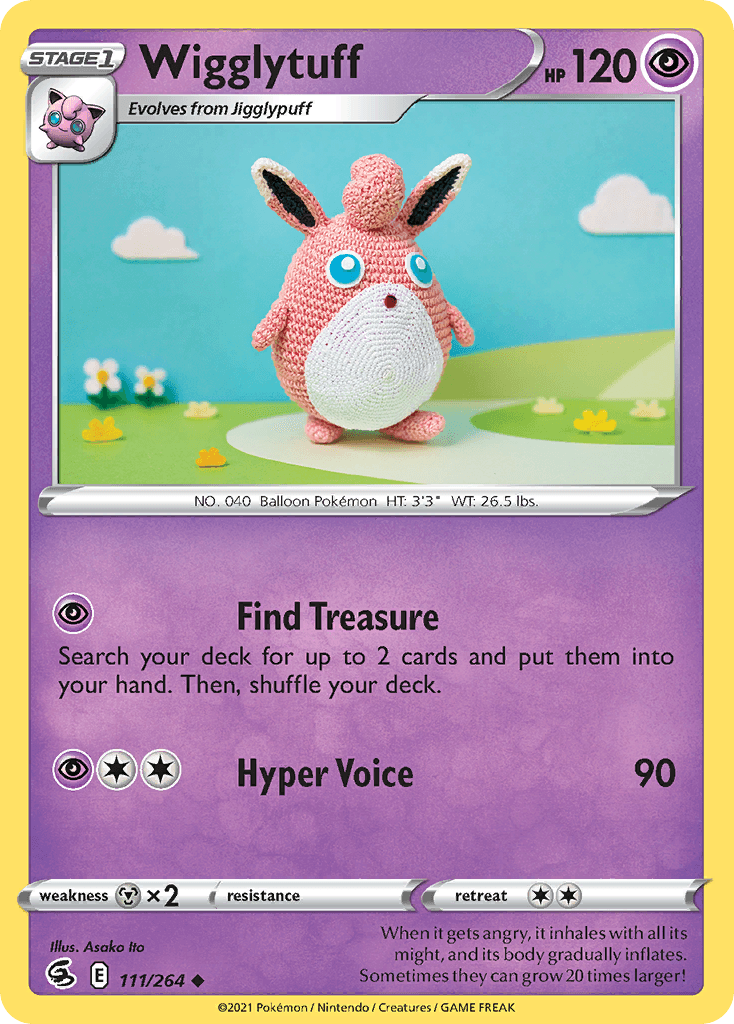 Wigglytuff Fusion Strike card