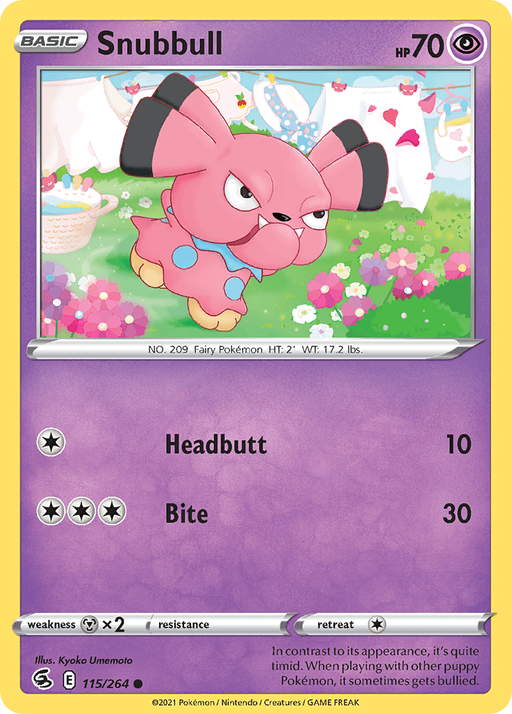 Snubbull Fusion Strike card