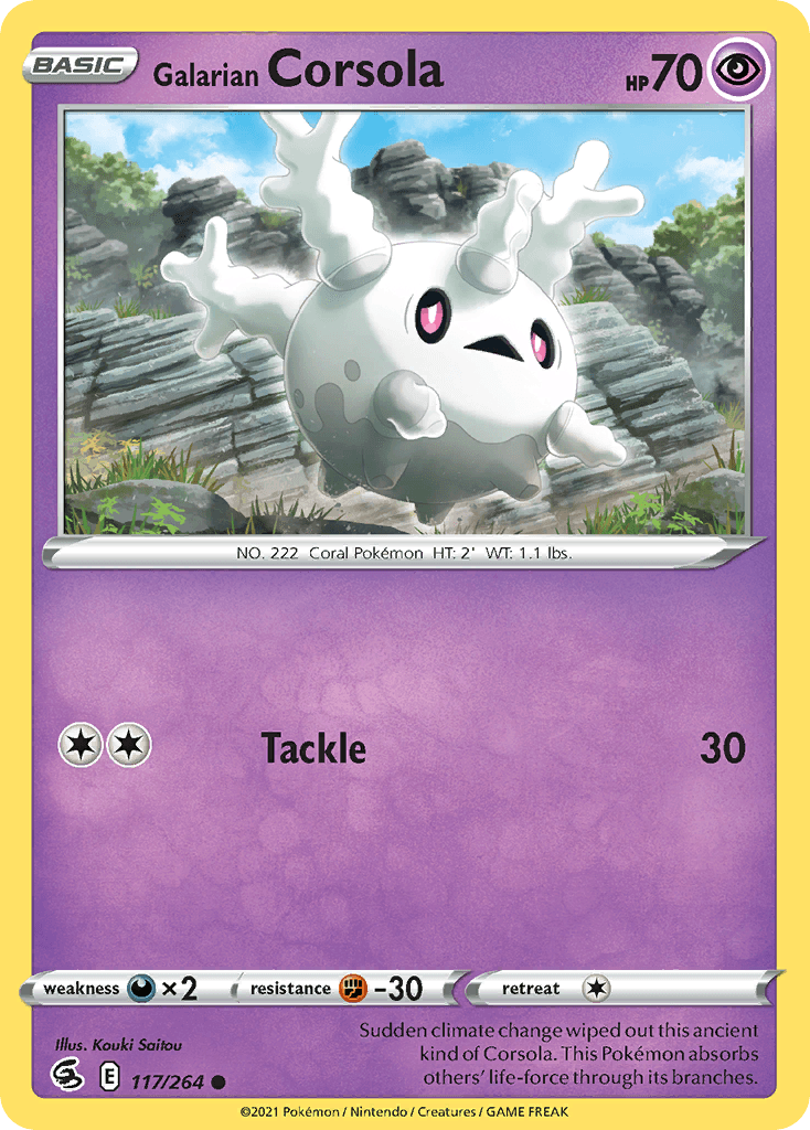 Galarian Corsola Fusion Strike card