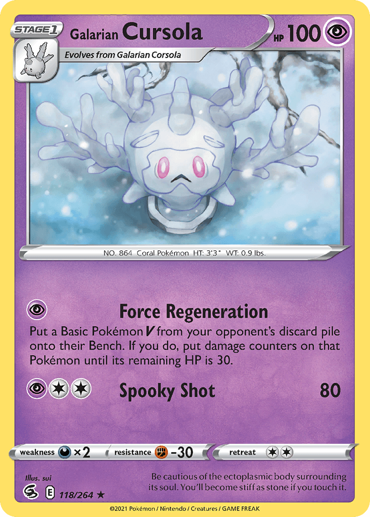 Galarian Cursola Fusion Strike card